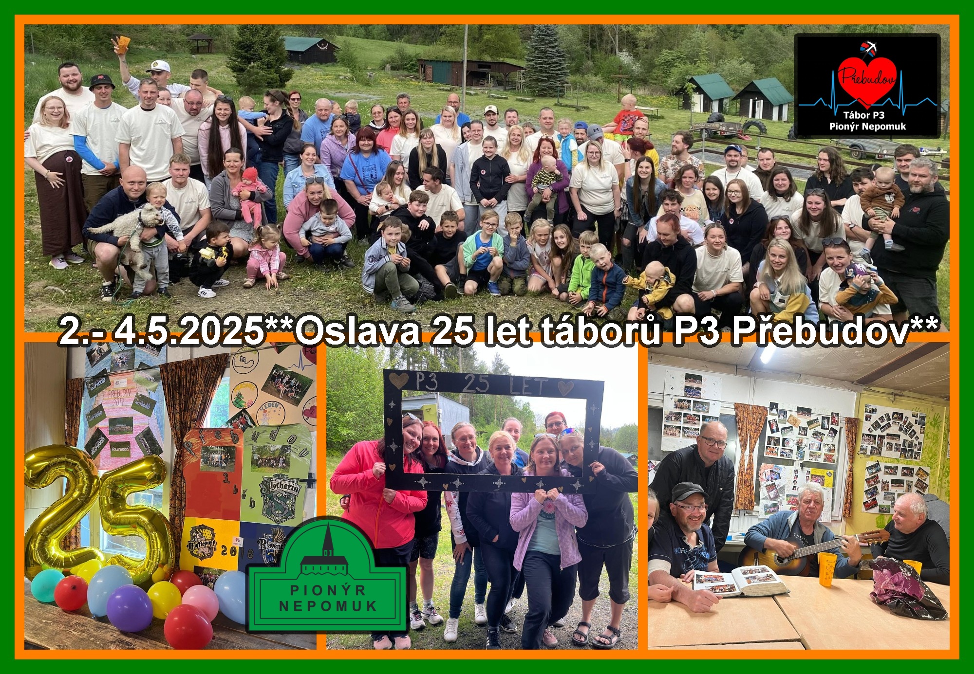 Oslavy 25 let táborů P3 Nepomuk
